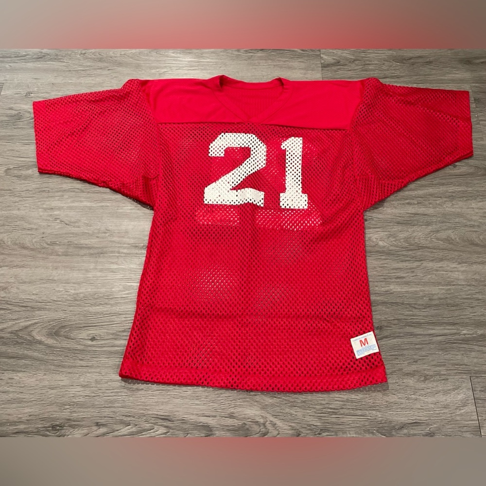 Vintage 1960s Champion Football Jersey #21, Made in USA, Men’s Medium